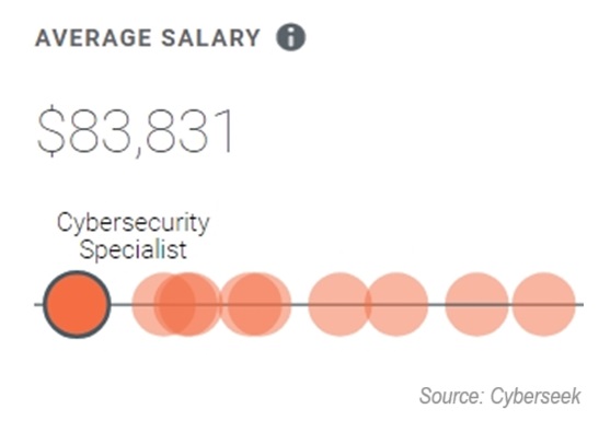 Cyberseek Average Cyber Security Specialist Salary
